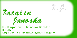 katalin janoska business card